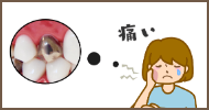 被せた歯が痛い